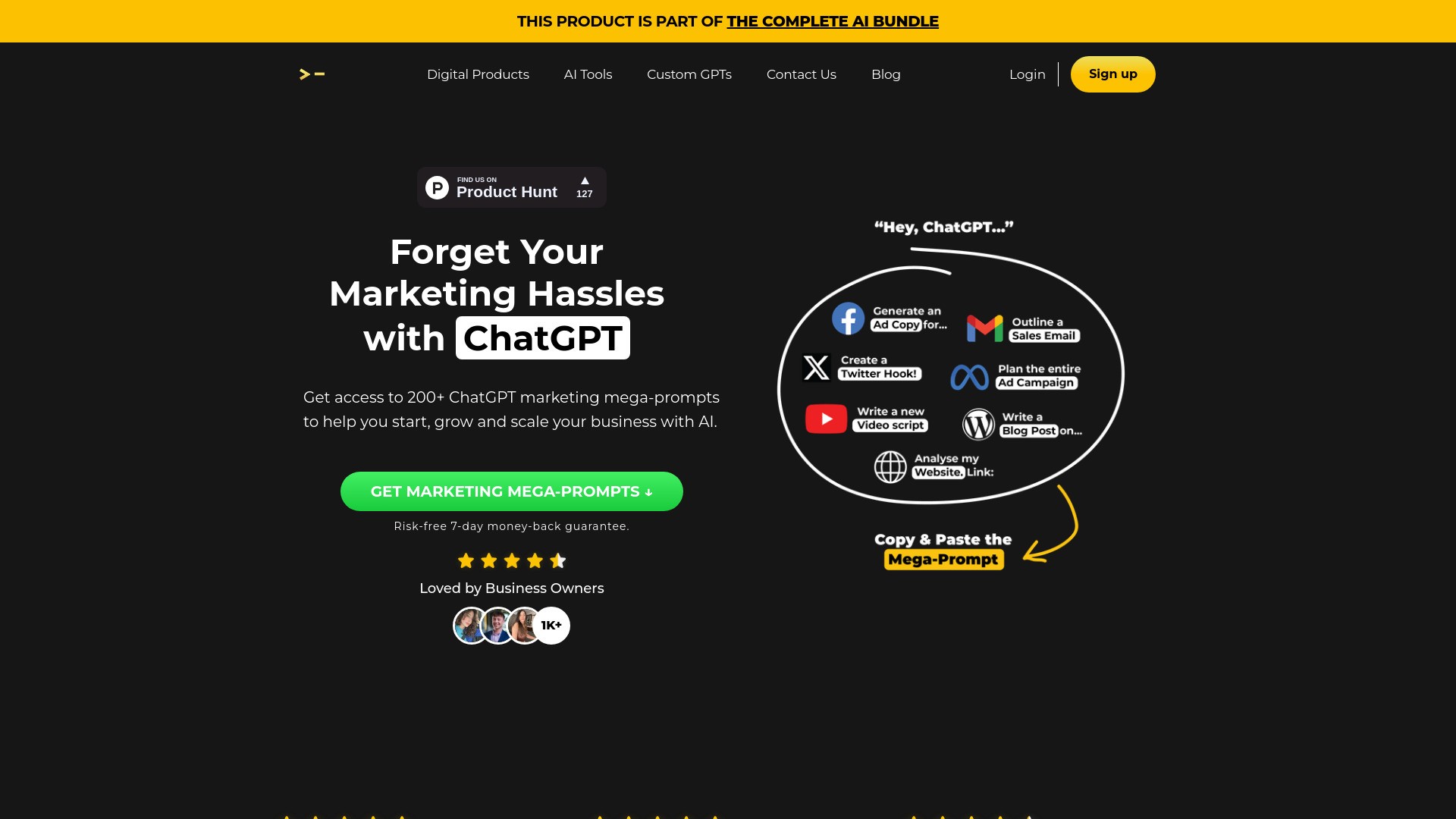 200+ ChatGPT Mega-Prompts for Marketing 截图