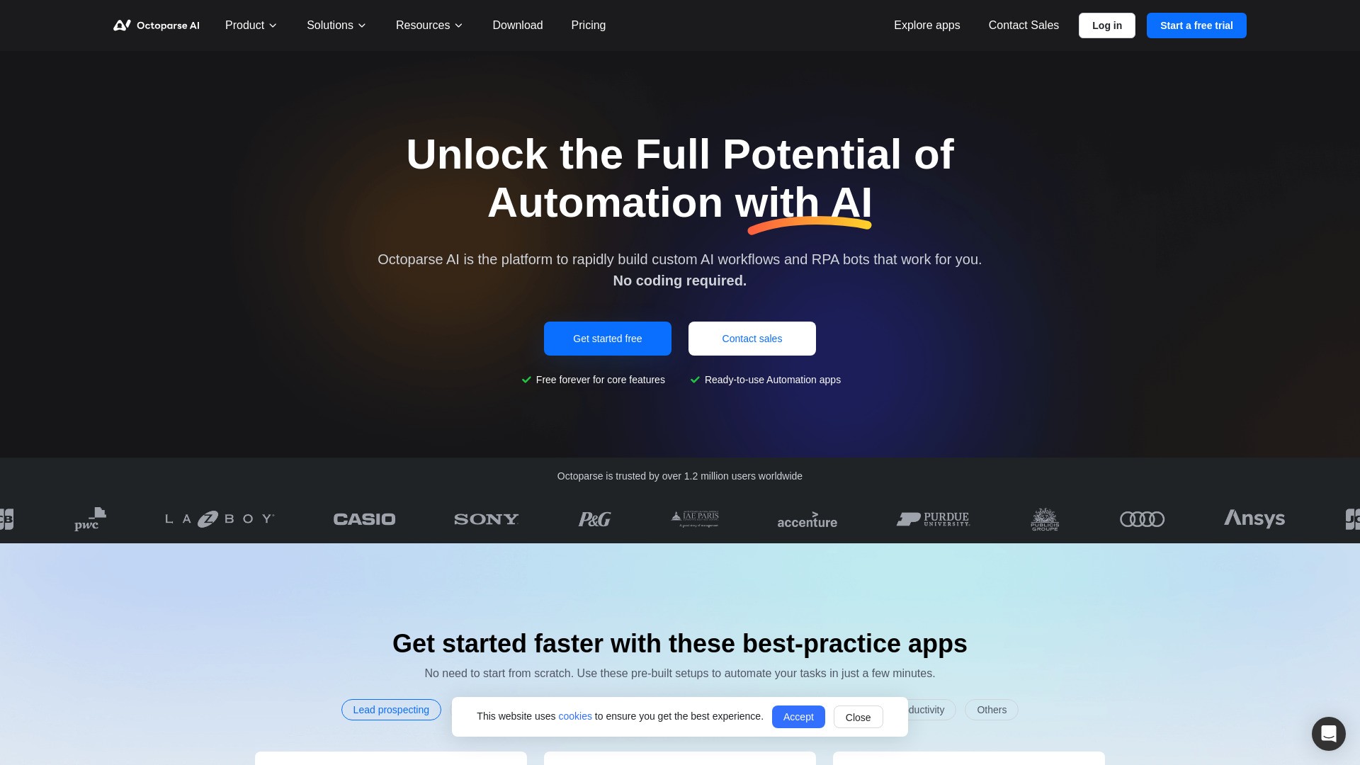 Octoparse AI - Workflow Automation Software 截图