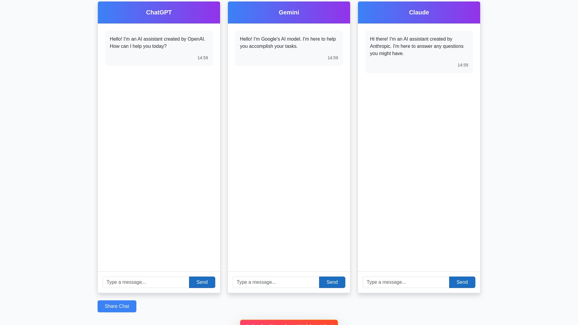 Sneos: Multi-Chat AI Assistant 截图