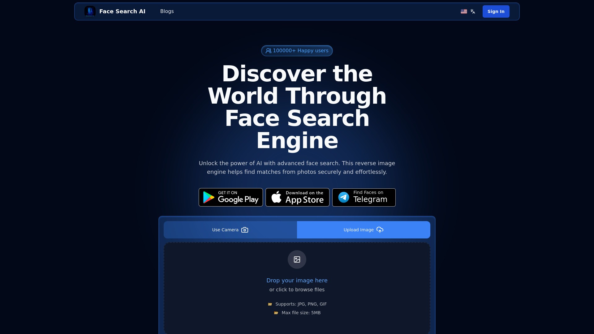 Face Search AI 截图