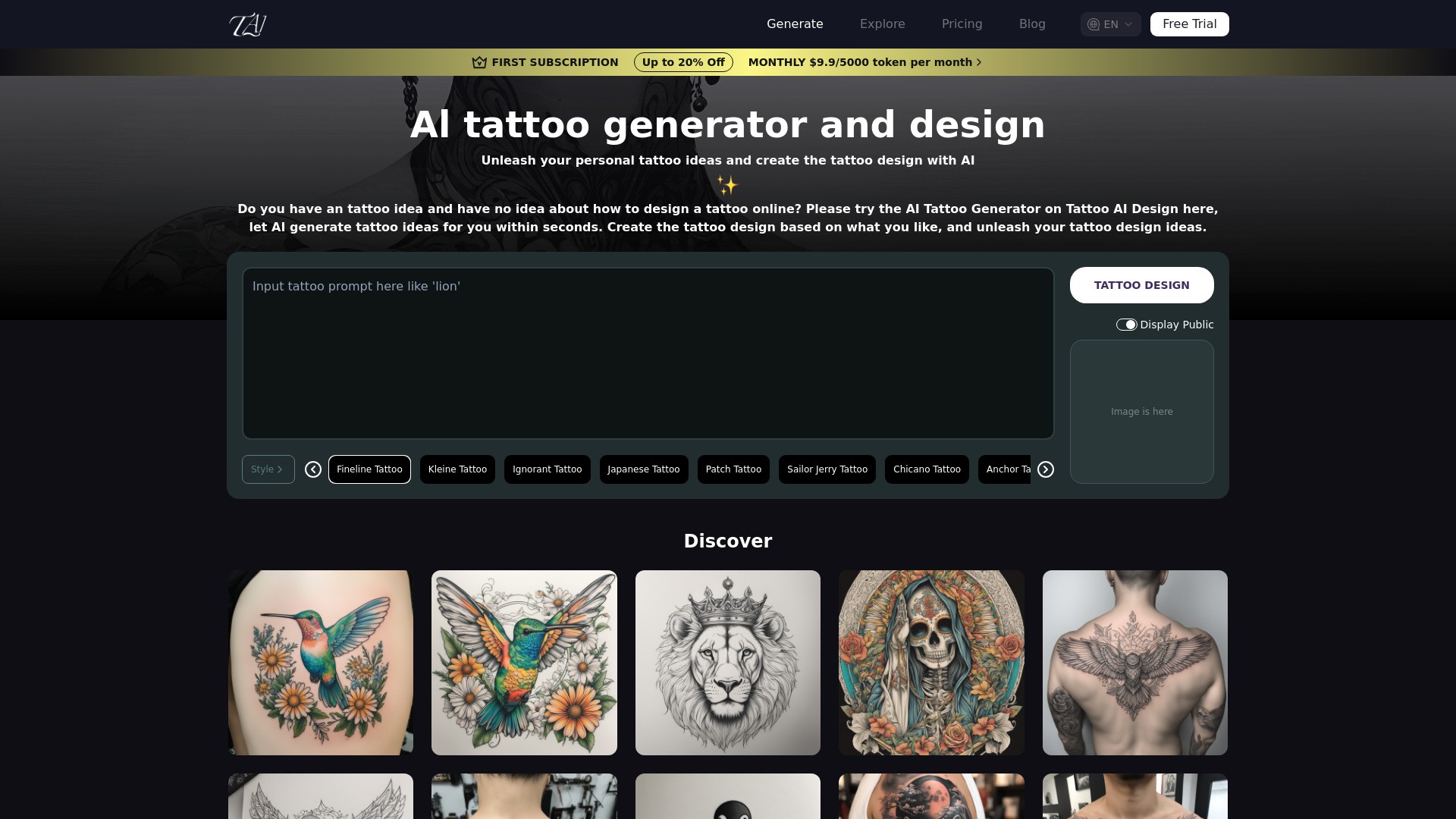 Tattoo AI Design 截图