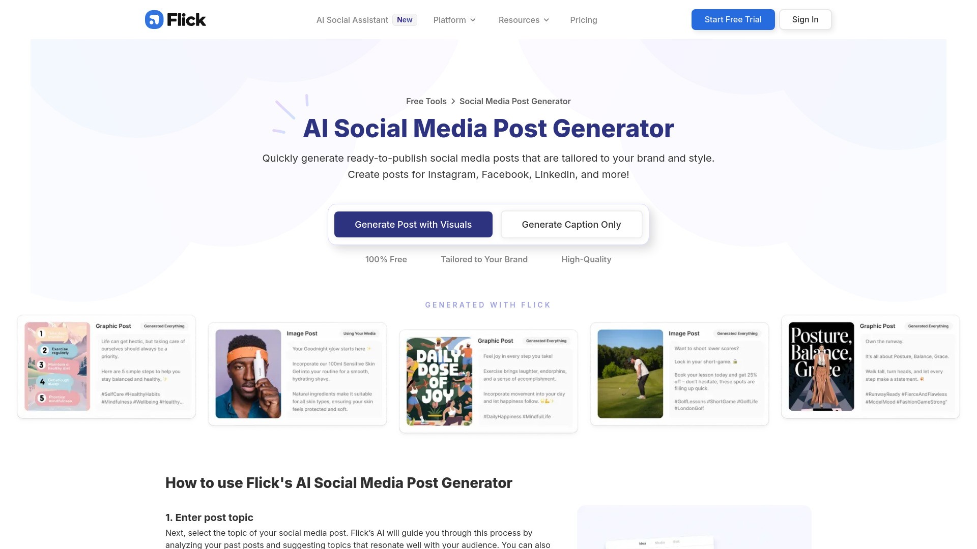 AI Social Post Generator 截图