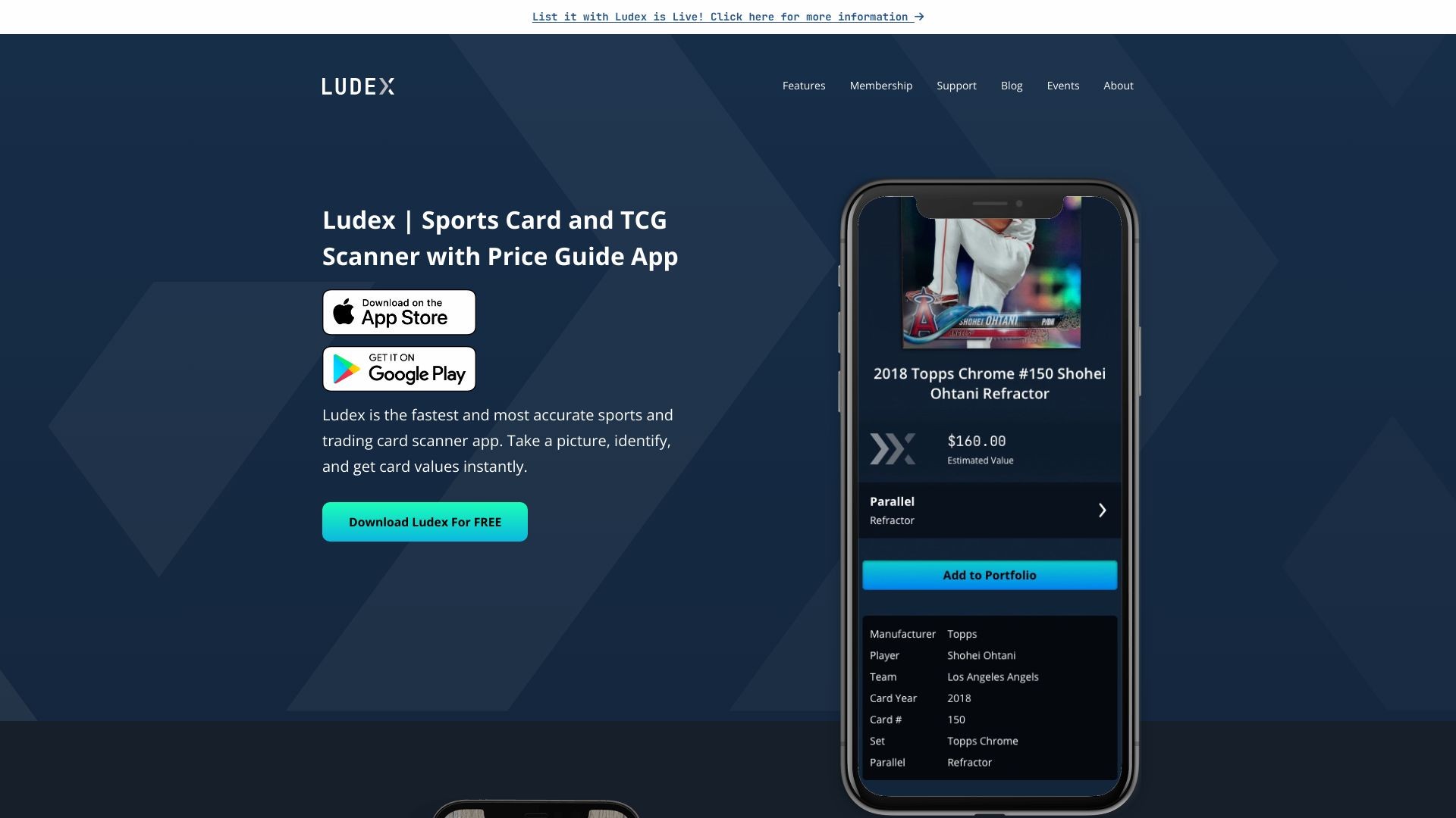 Ludex | Sports Card and TCG Scanner with Price Guide App 截图