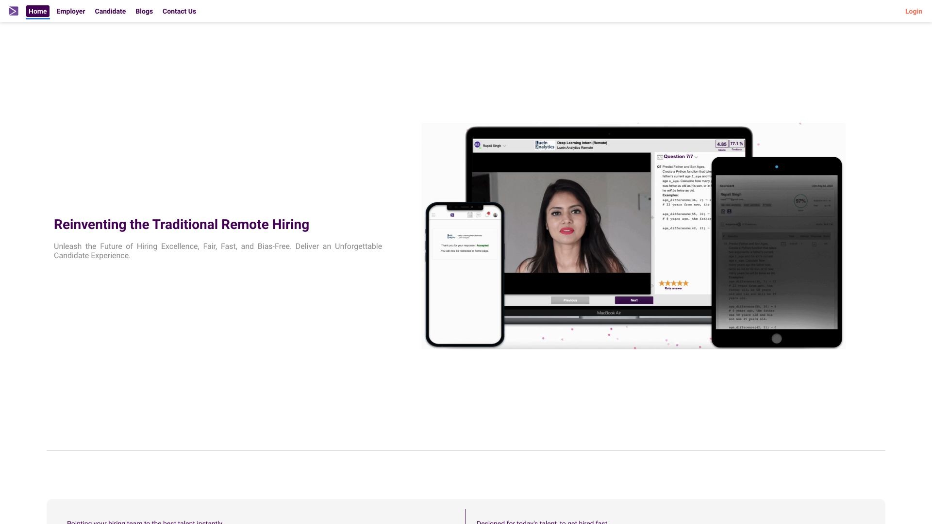 LueinHire.com 截图