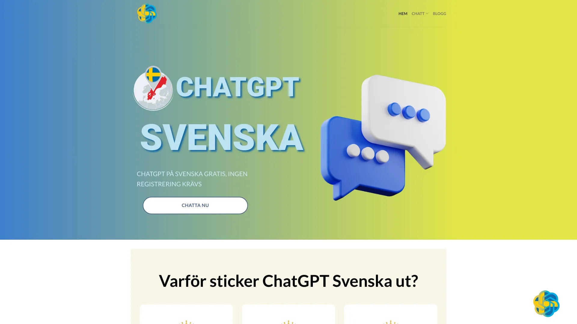 ChatGPT Svenska 截图