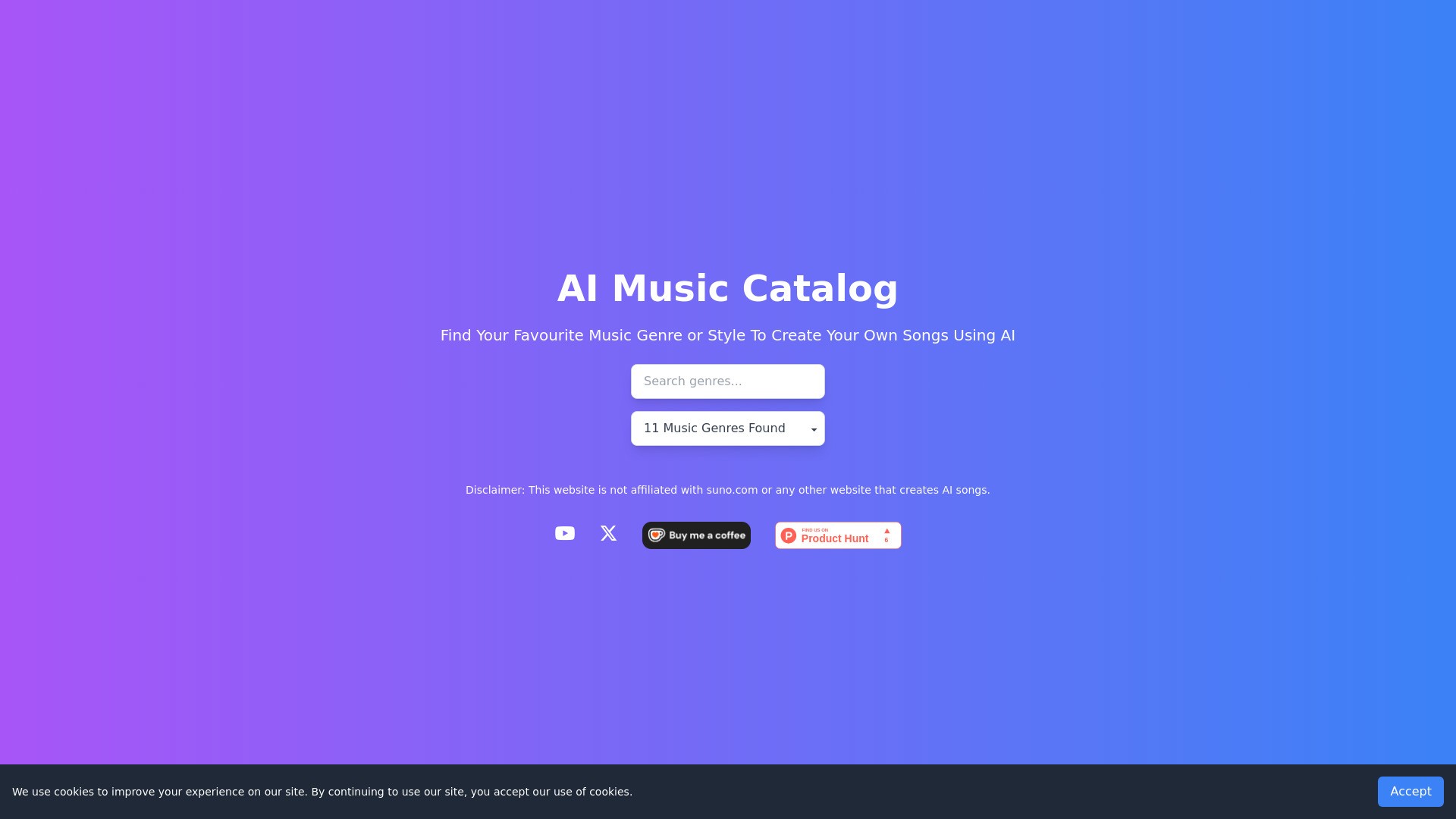 AI Music Catalog 截图
