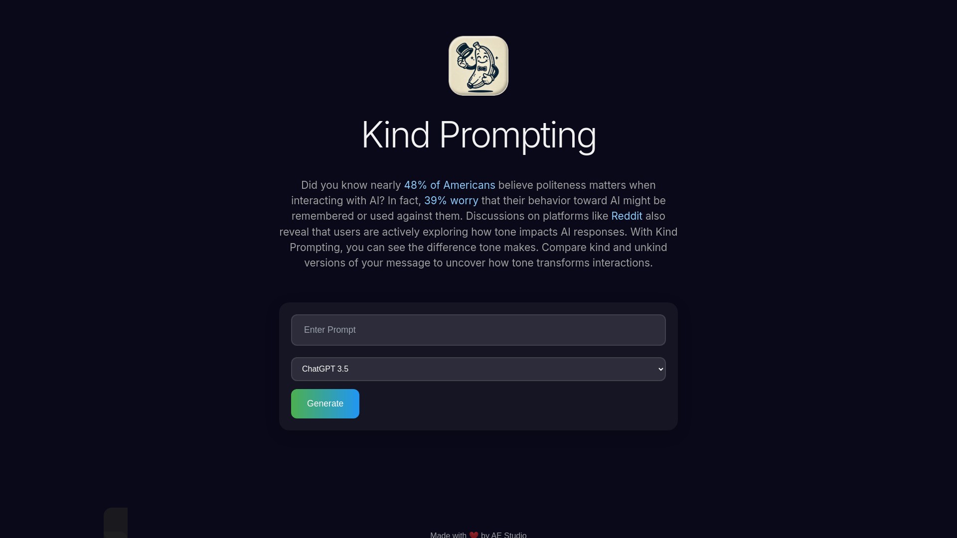 Kind Prompting 截图