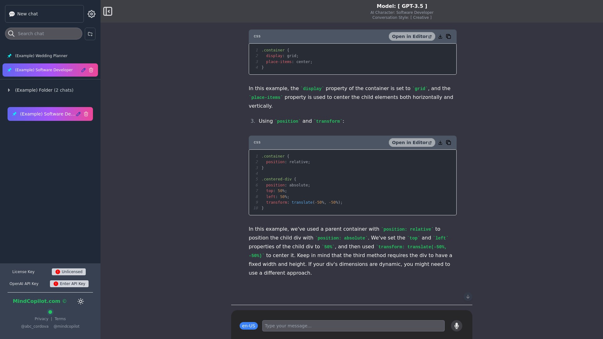 MindCopilot a Better UI for ChatGPT 截图