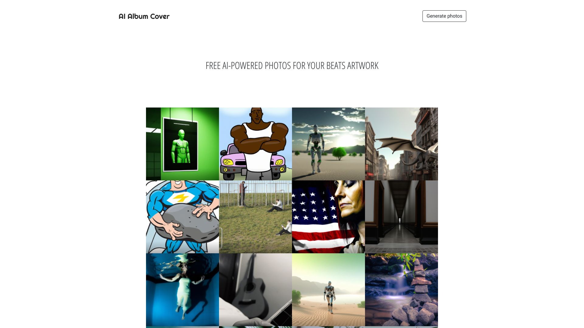 AI Album Cover 截图