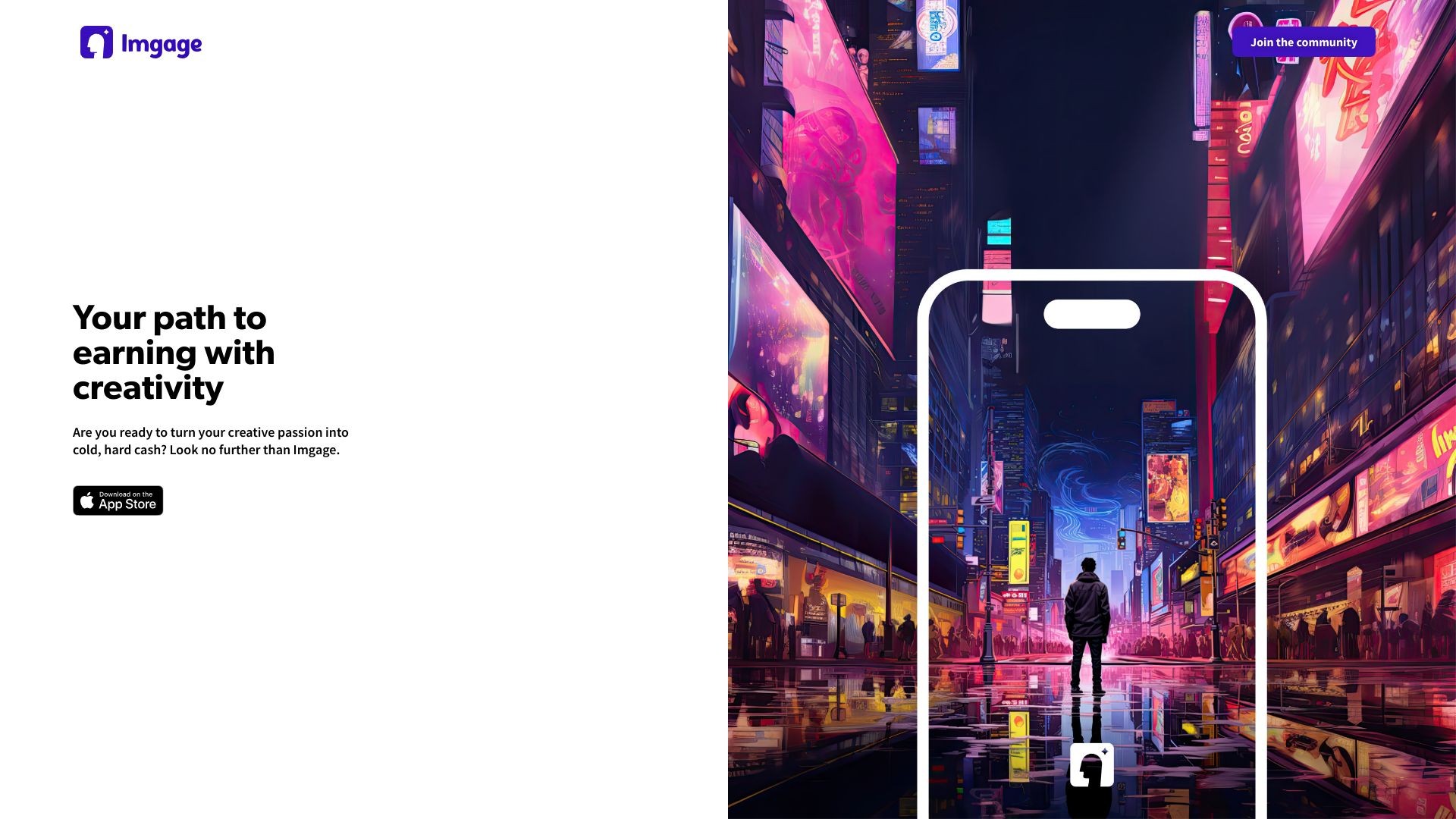 Imgage - AI Social Site 截图