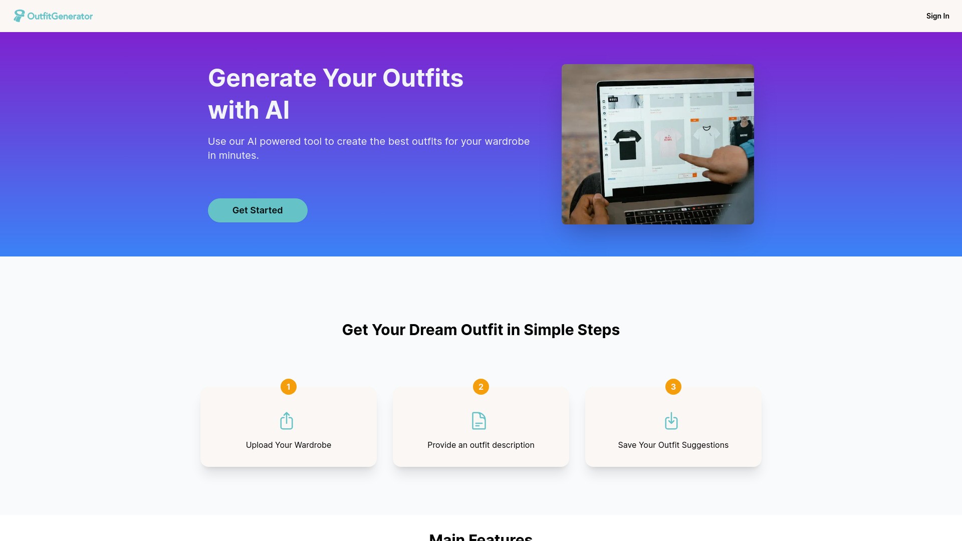 Outfit Generator 截图