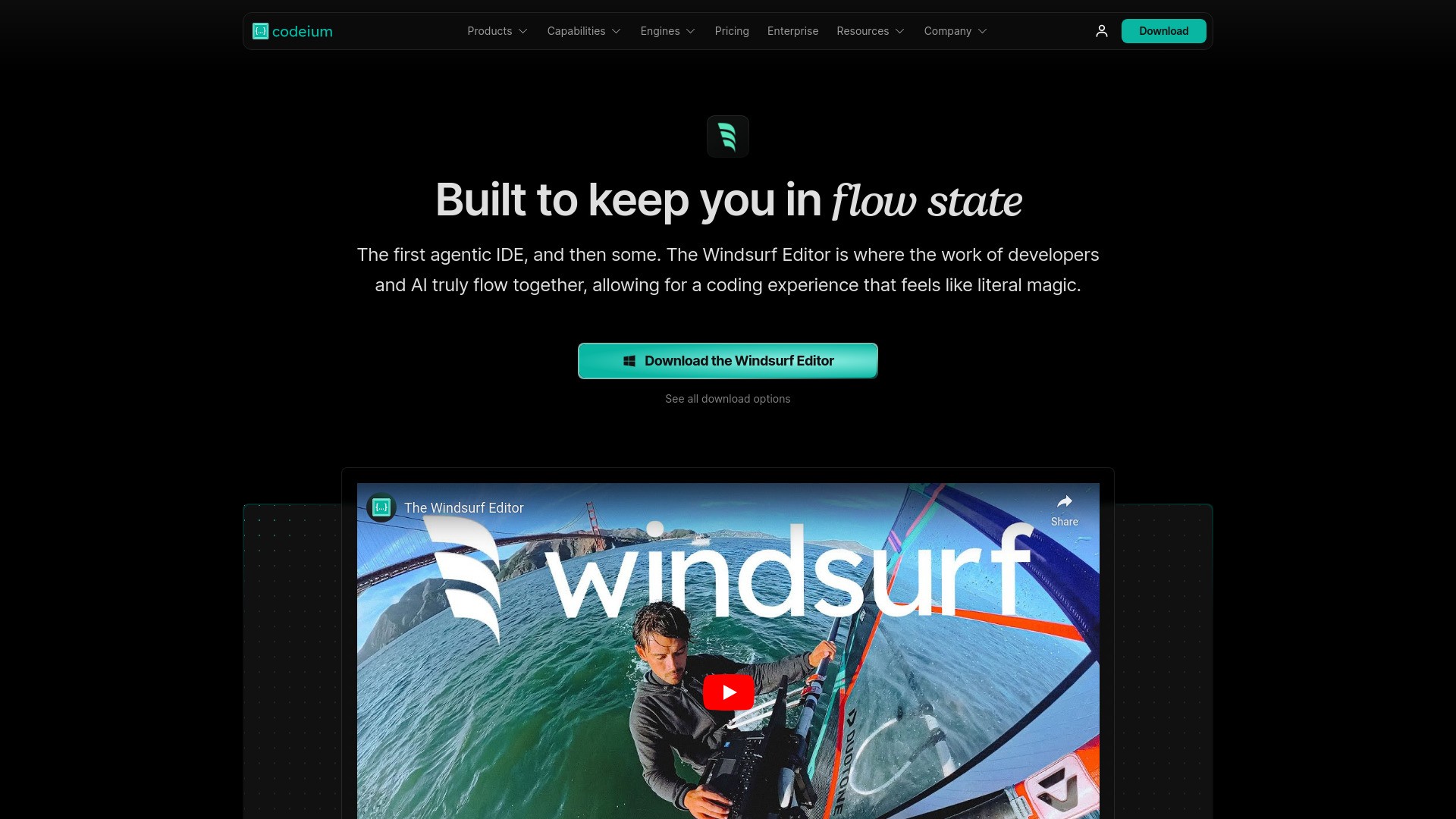 The Windsurf Editor 截图