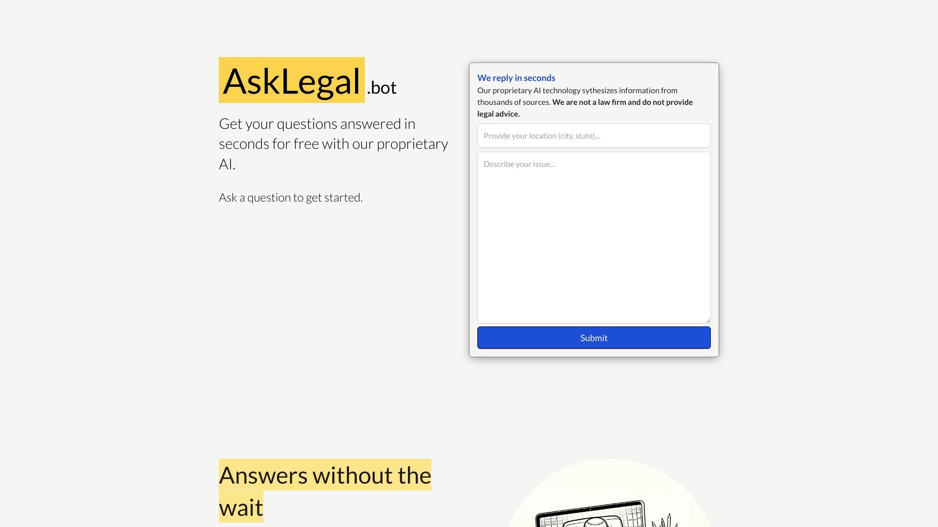 AskLegal.bot 截图