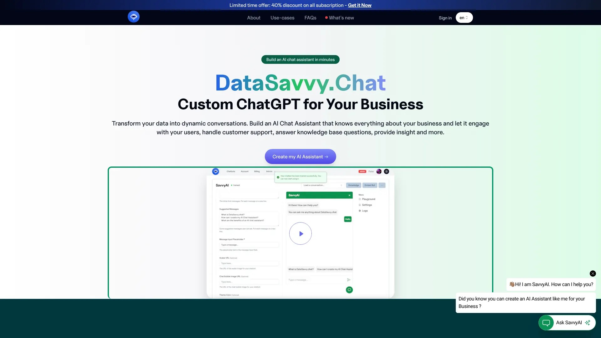 DataSavvy.Chat 截图