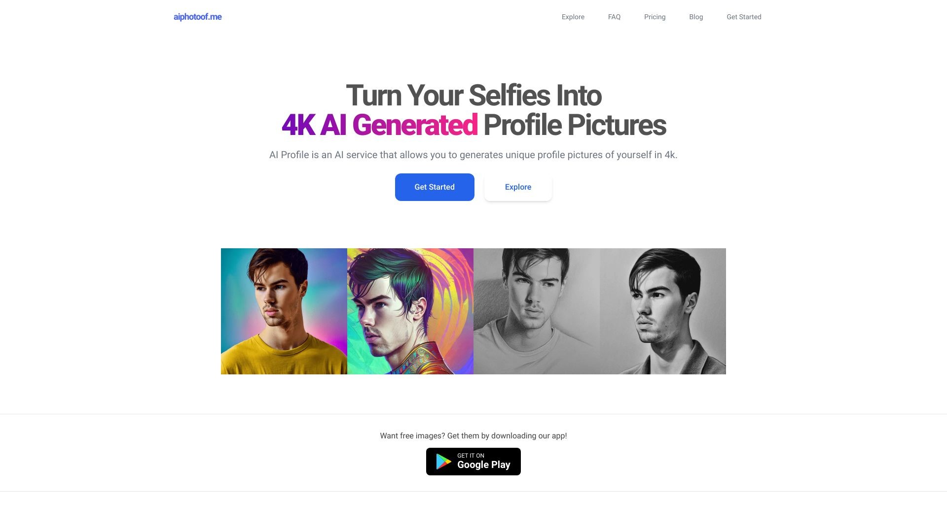 AI Profile Photo Creator 截图