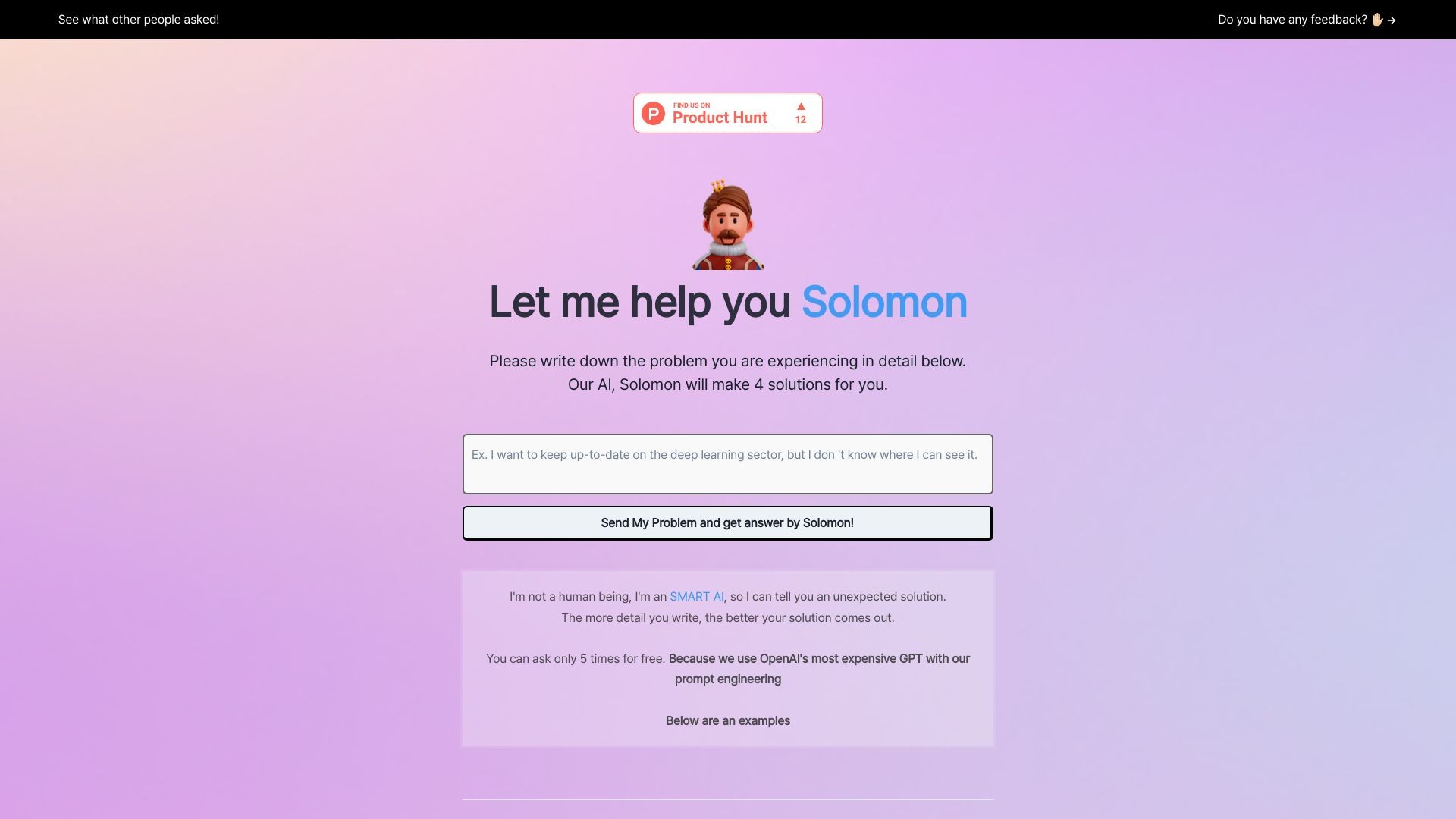 SolomonGPT - solution recommender for U 截图