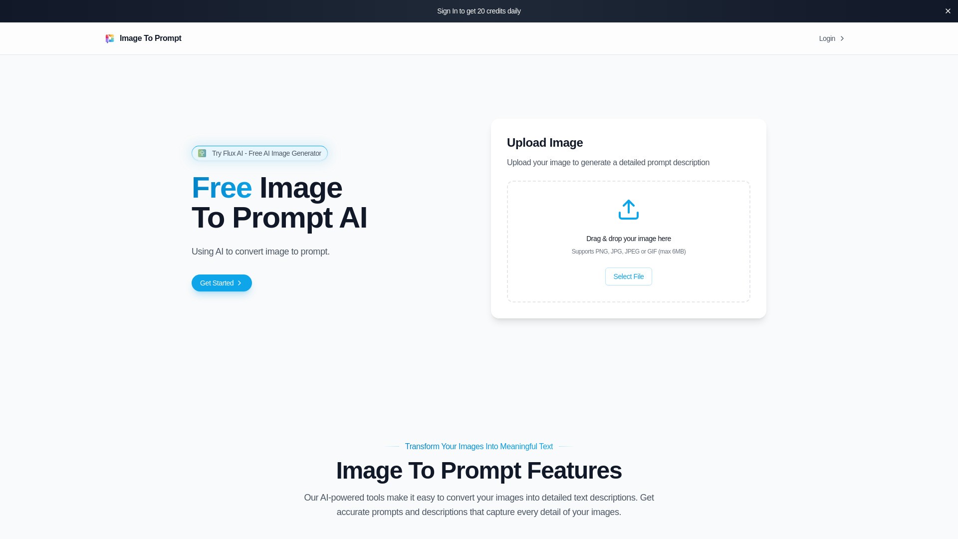 Image to Prompt AI - Free Unlimited Online Tool 截图