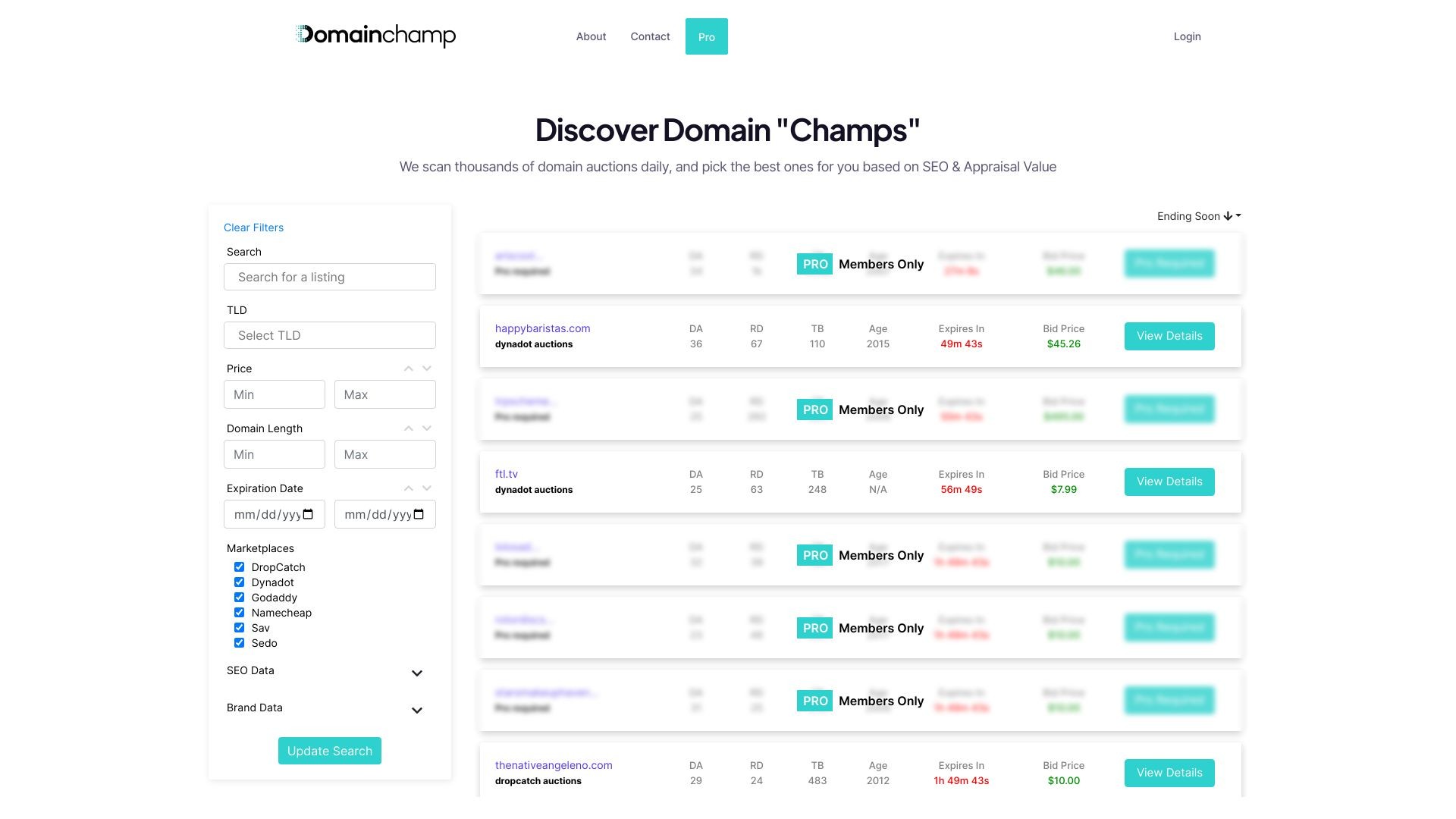 Domainchamp.com 截图