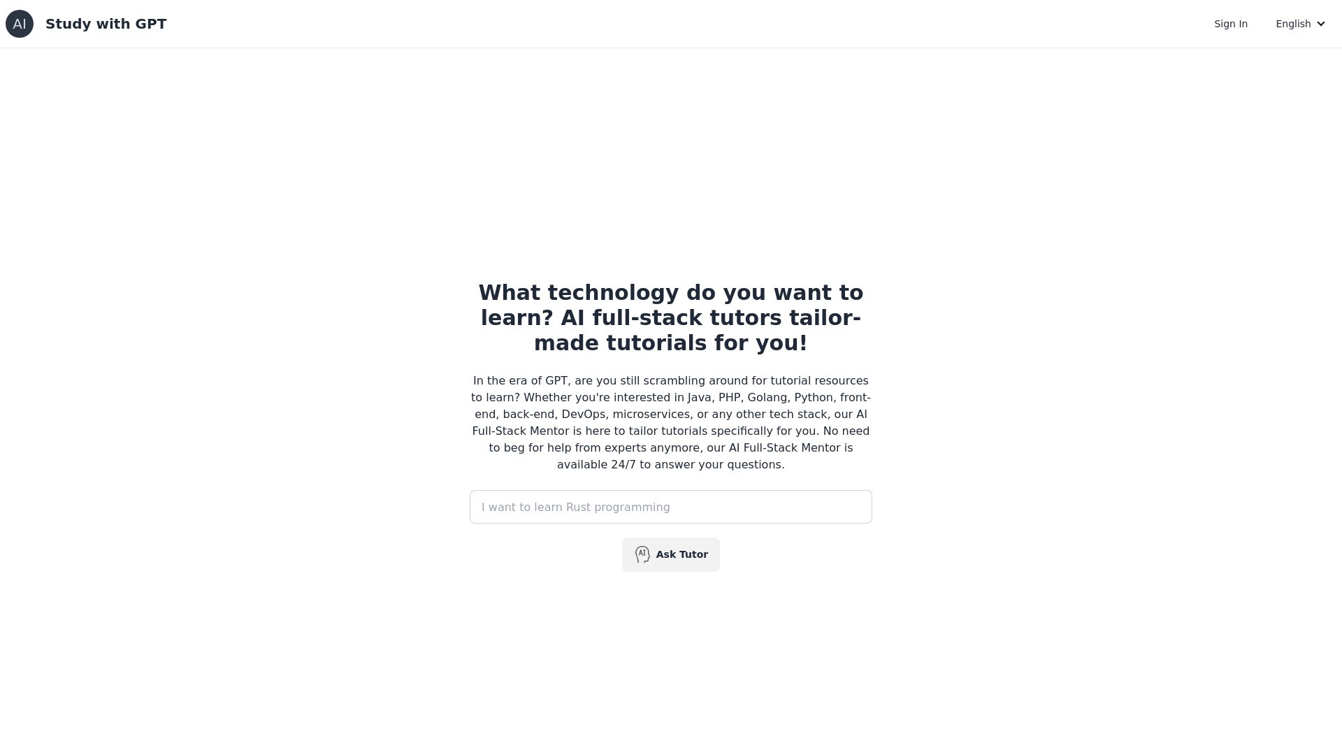 Study with GPT 截图