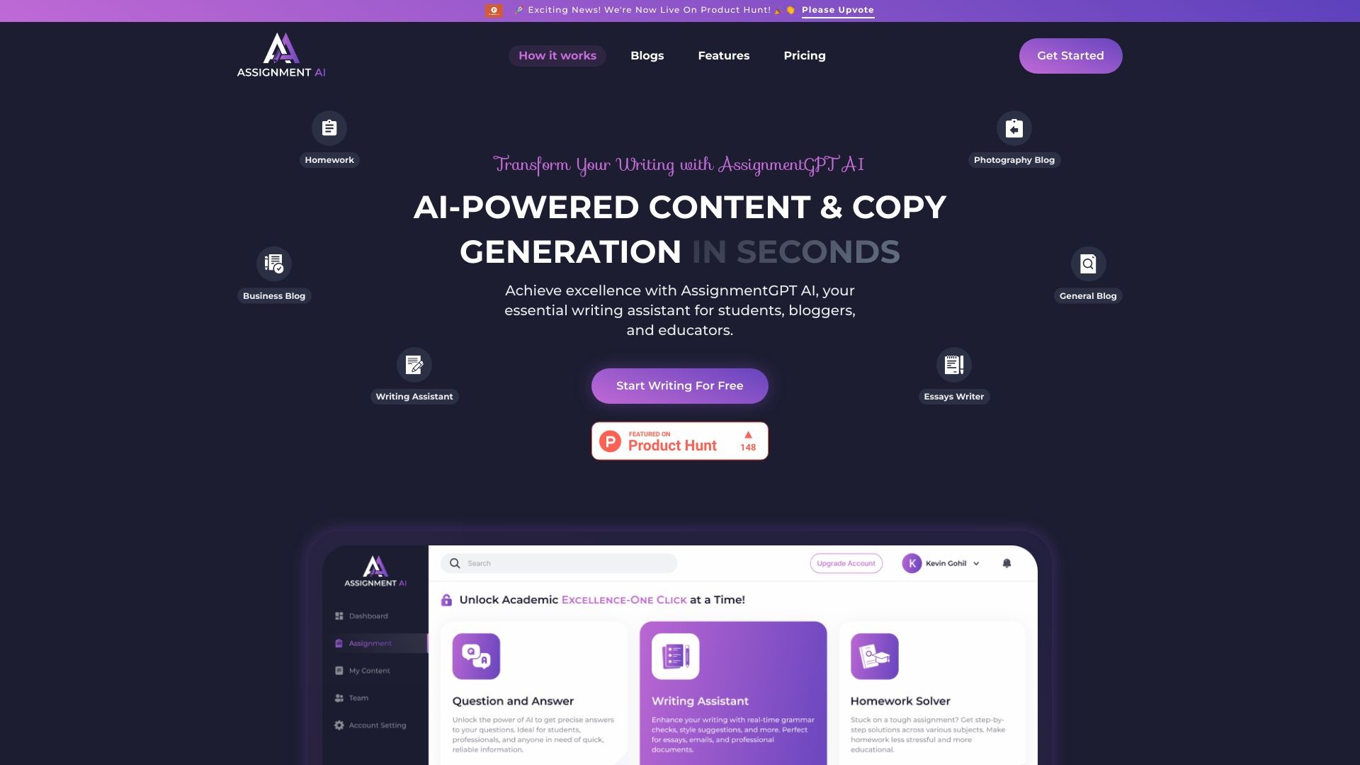 AssignmentGPT AI 截图