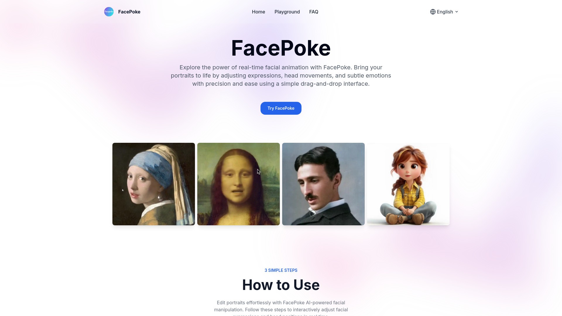 FacePoke 截图