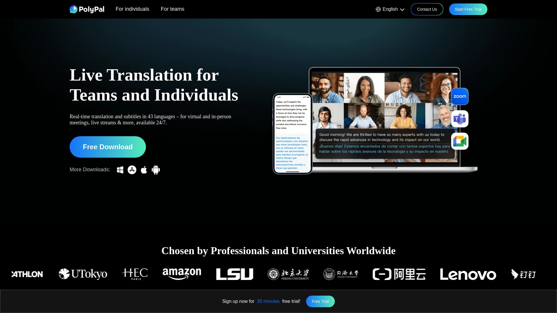 PolyPal Live Translator 截图