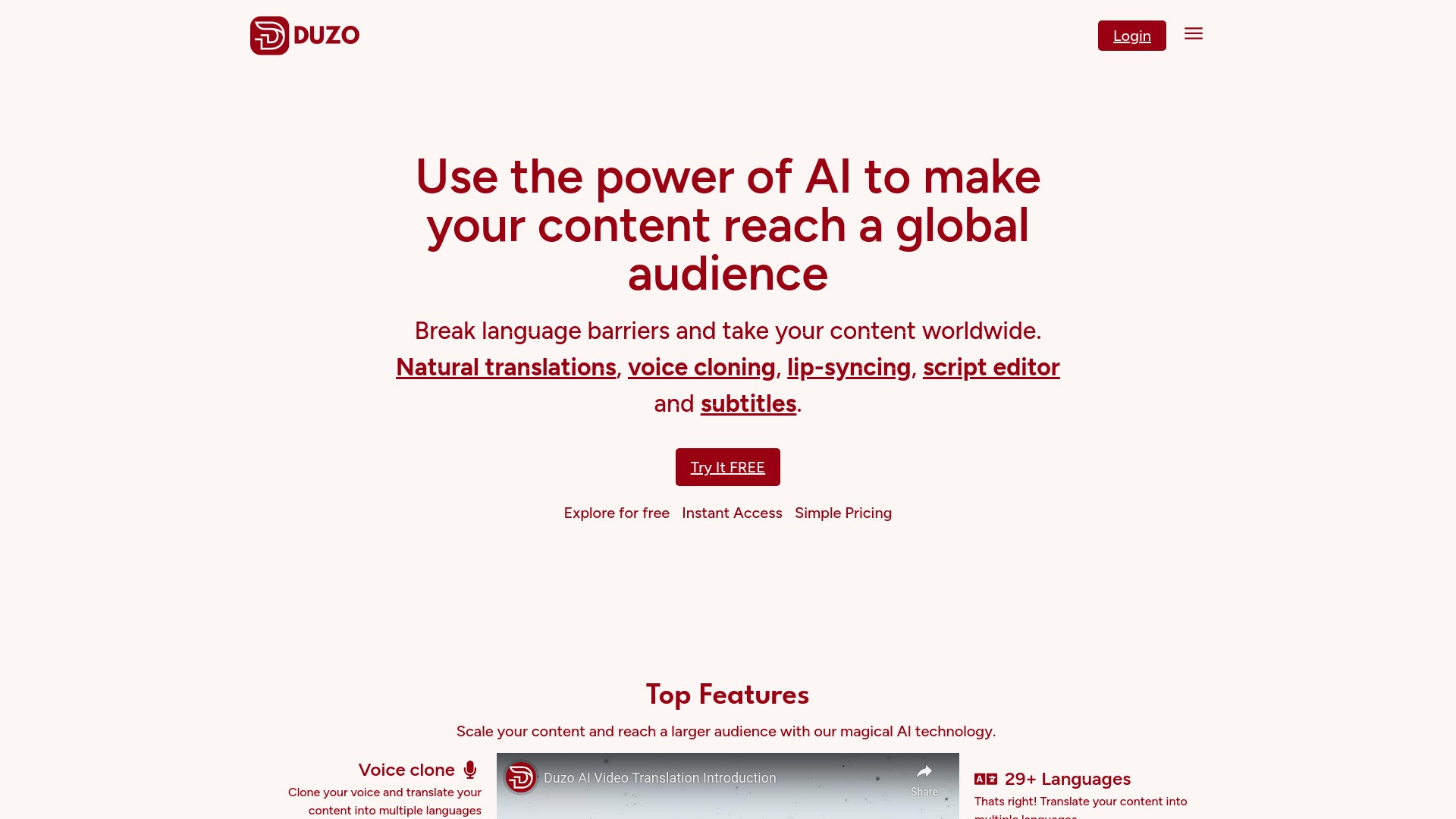 Duzo AI Video Translations 截图
