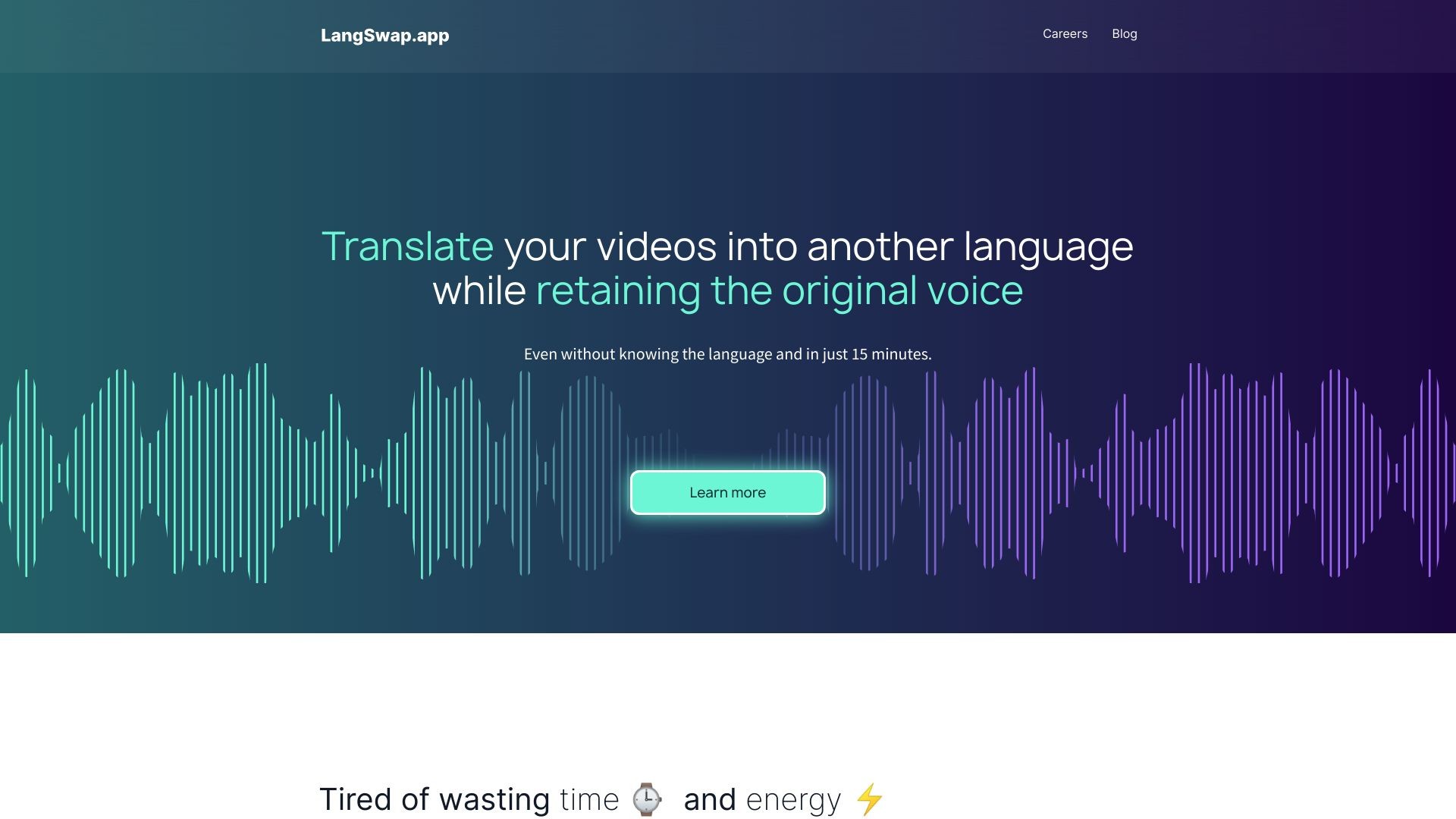 Langswap.app - a video translator tool 截图