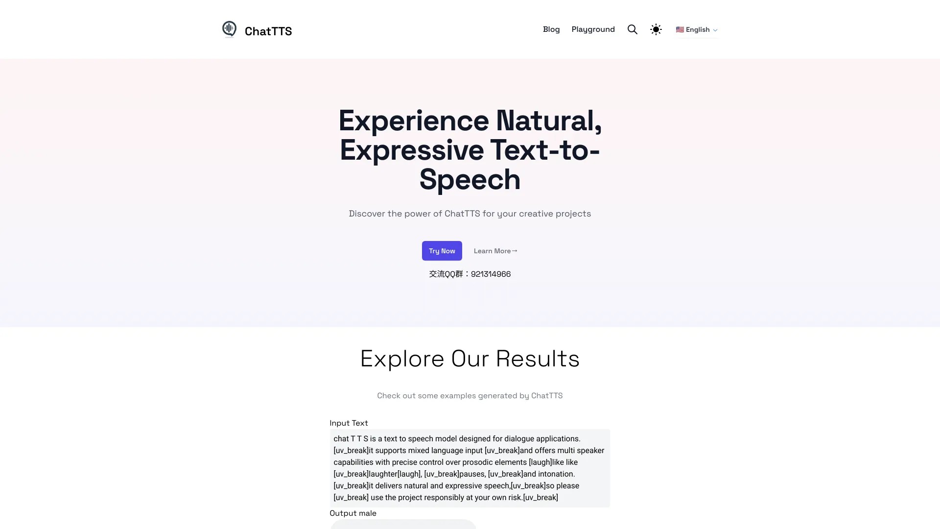 ChatTTS - Natural text-to-speech 截图
