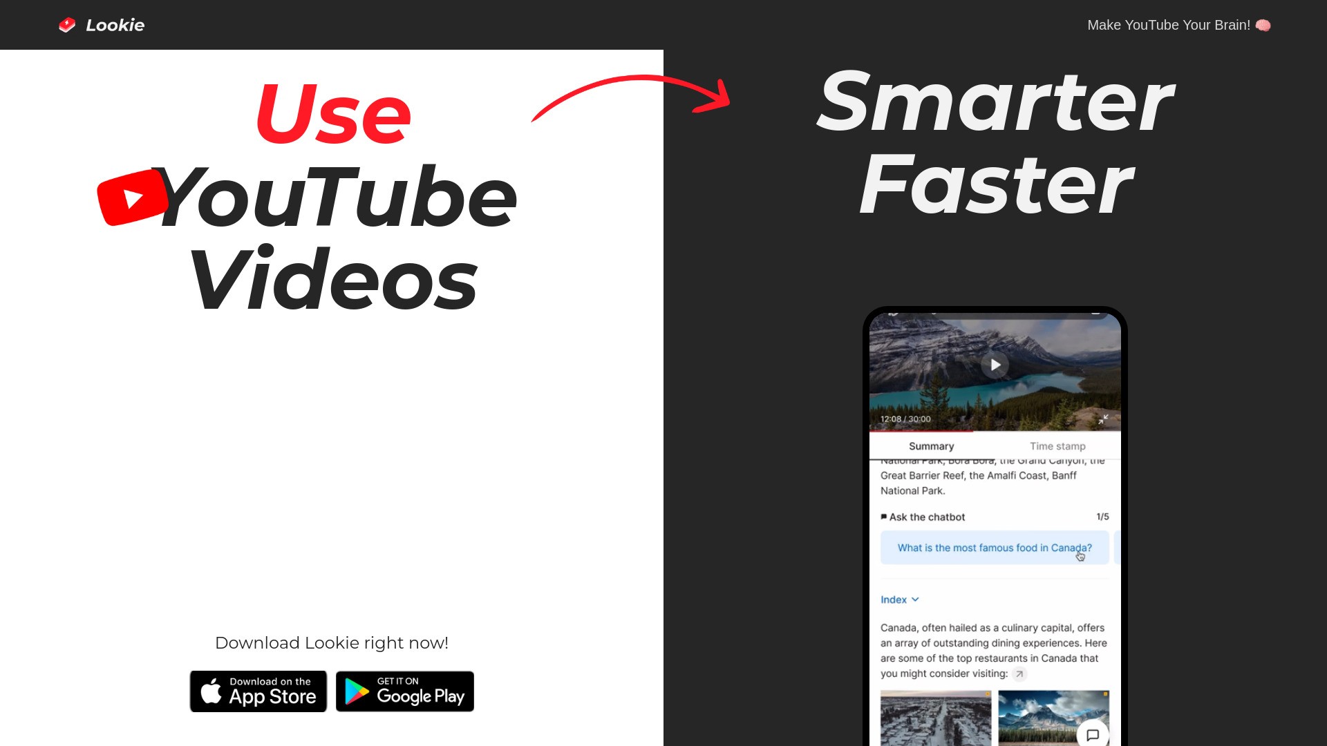 Lookie AI: Make YouTube Your Brain 截图