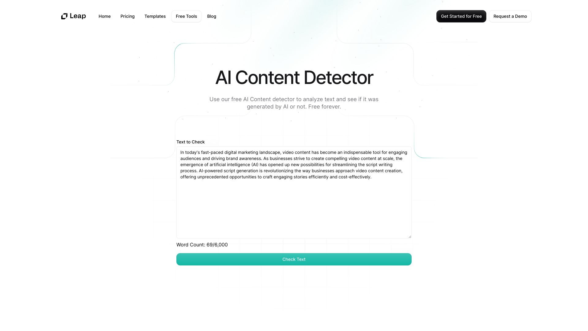 Free AI Content Detector 截图