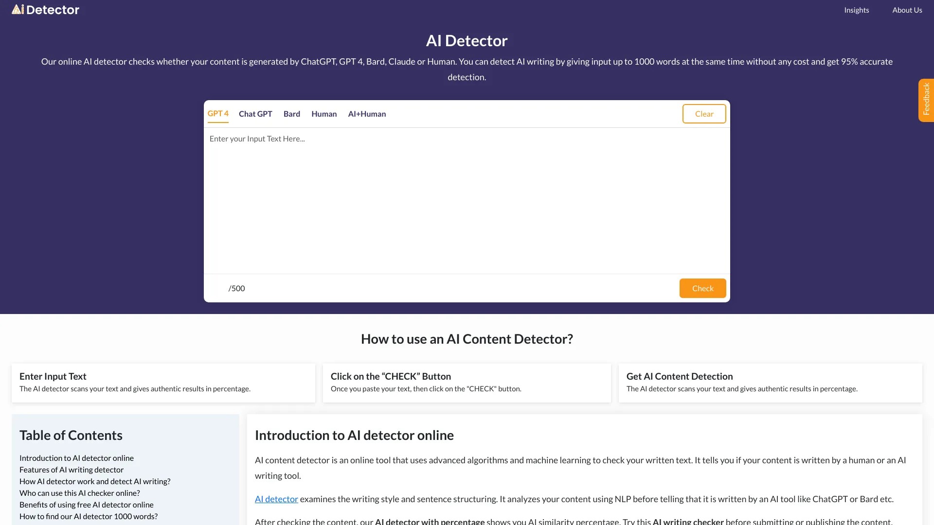 AI Detector 截图