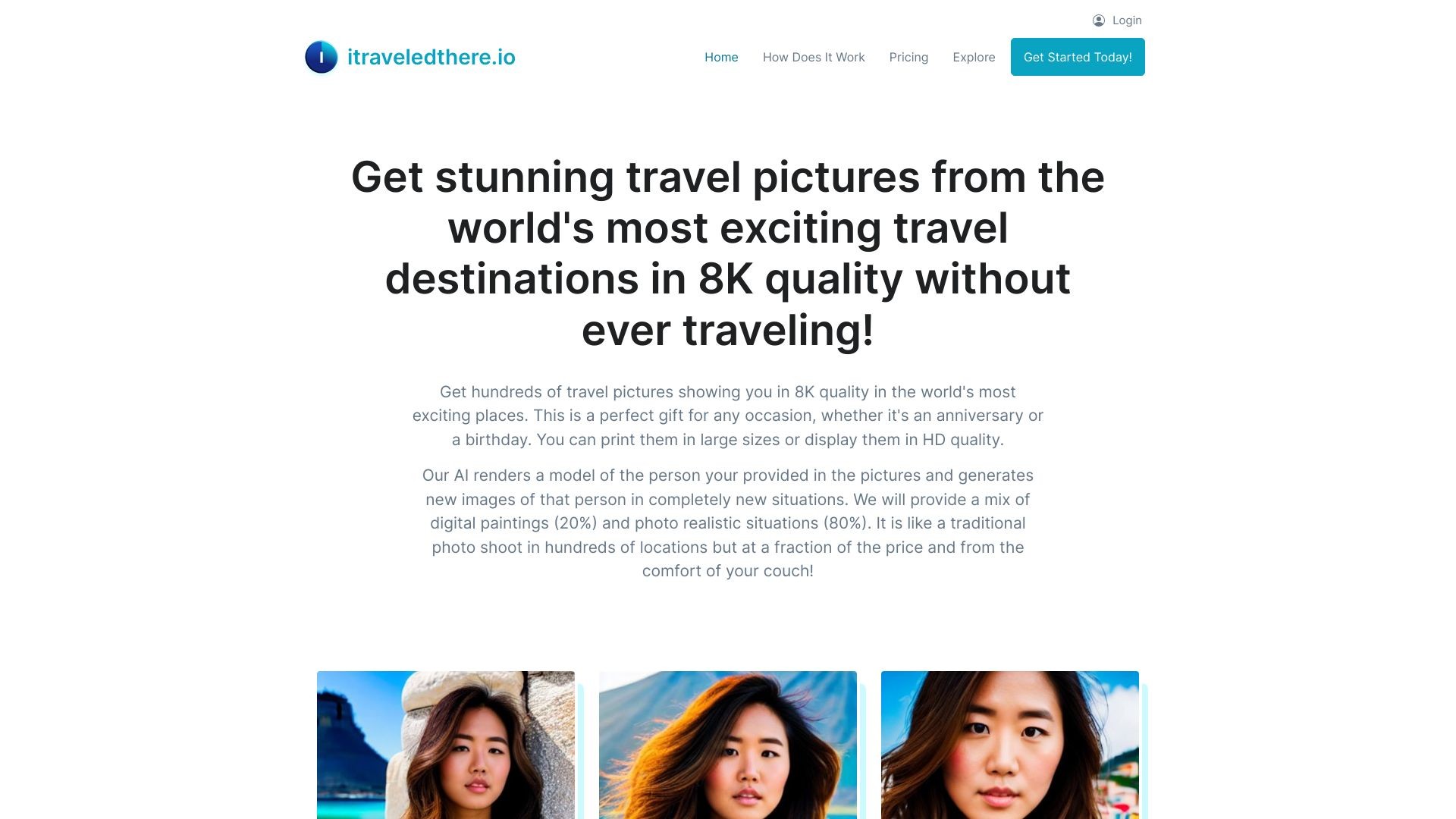 AI Travel Selfies 截图