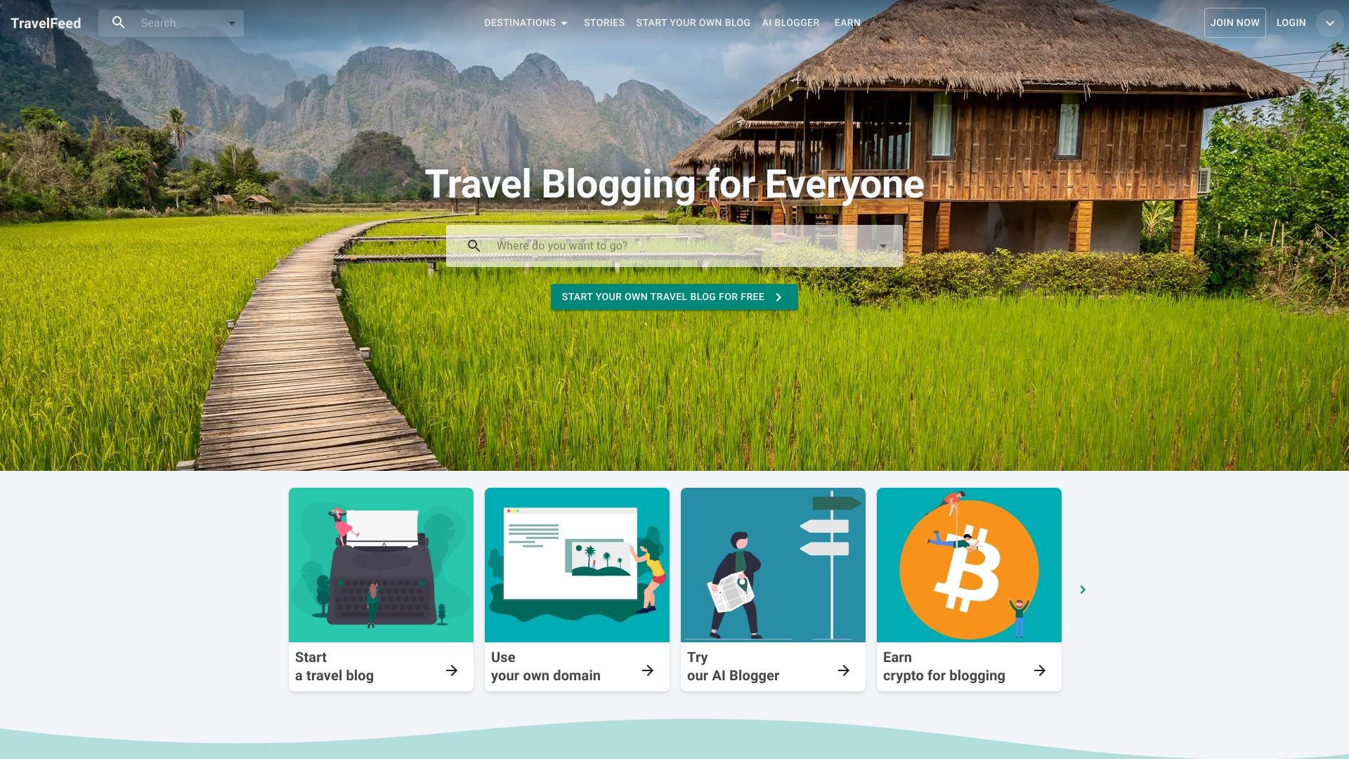 AI Supported Travel Blog Platform 截图