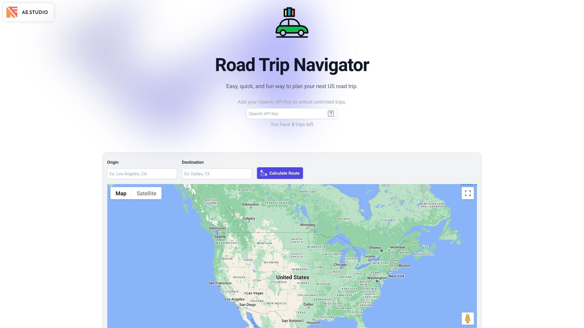 Road Trip Navigator 截图