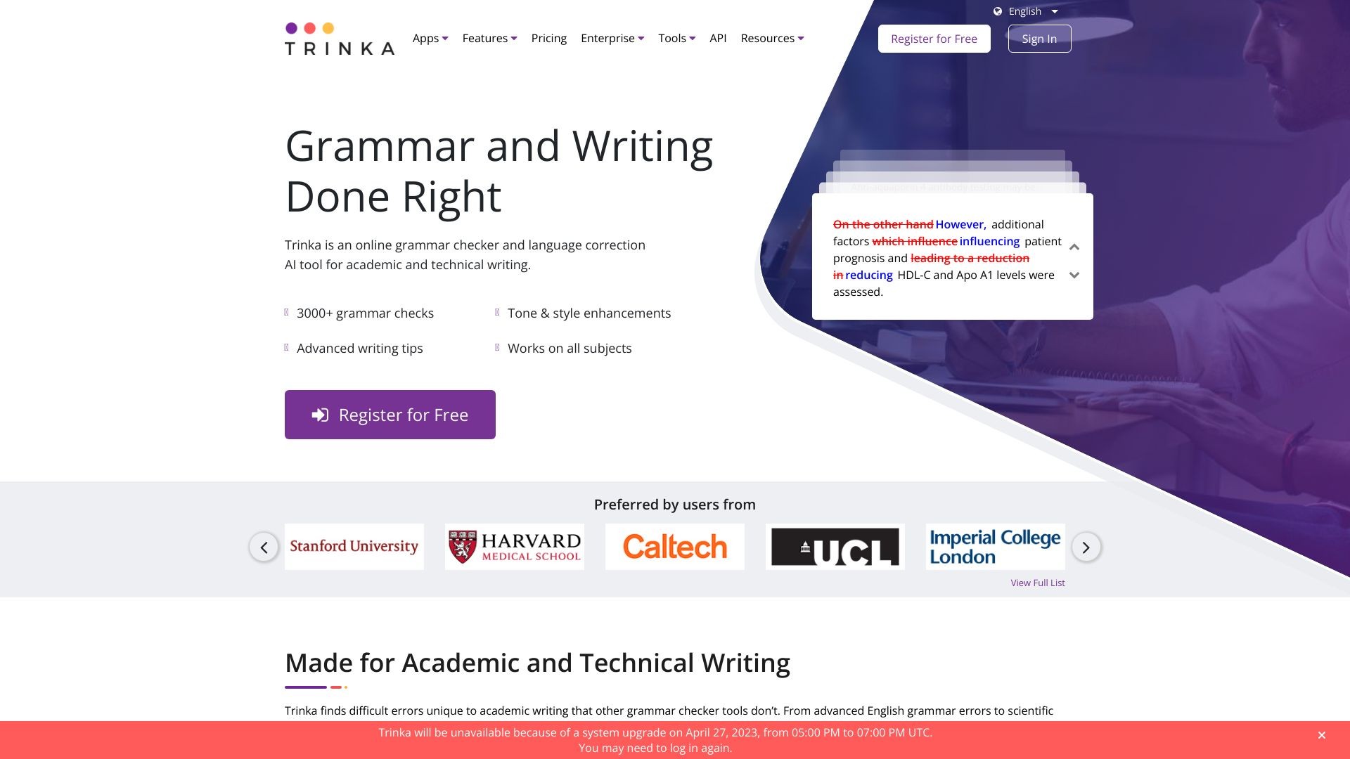 Trinka AI - Grammar Checker Tool 截图