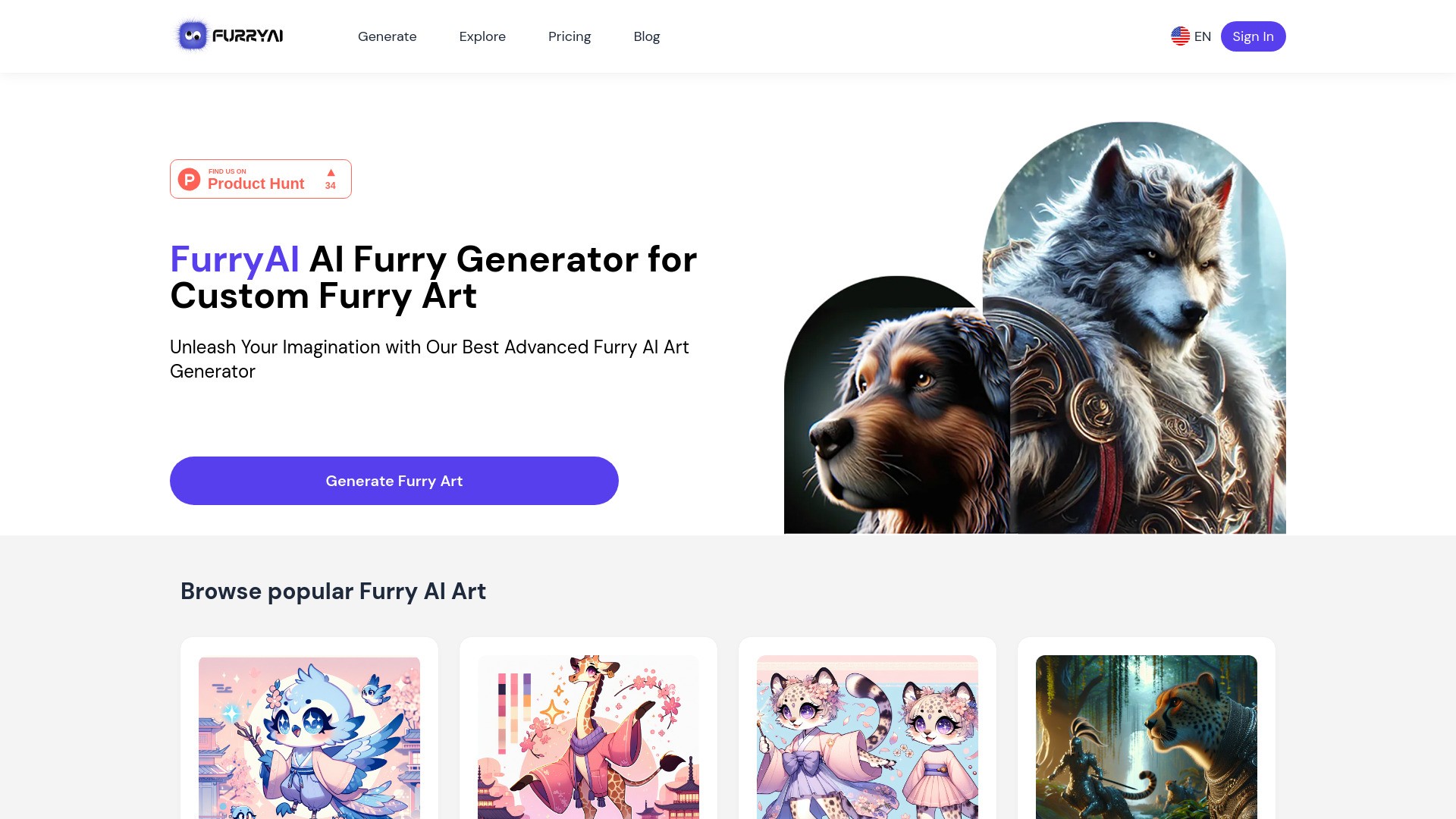 Furry AI Art Generator 截图