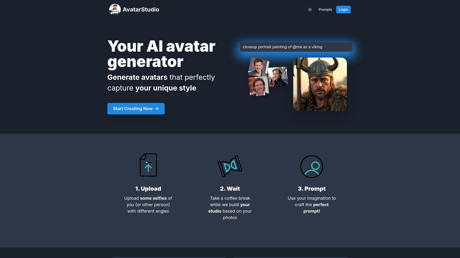 Generate Custom AI avatar 截图