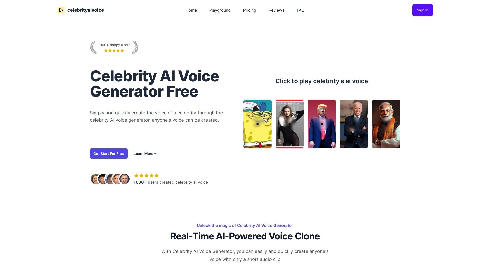 celebrity ai voice generator 截图