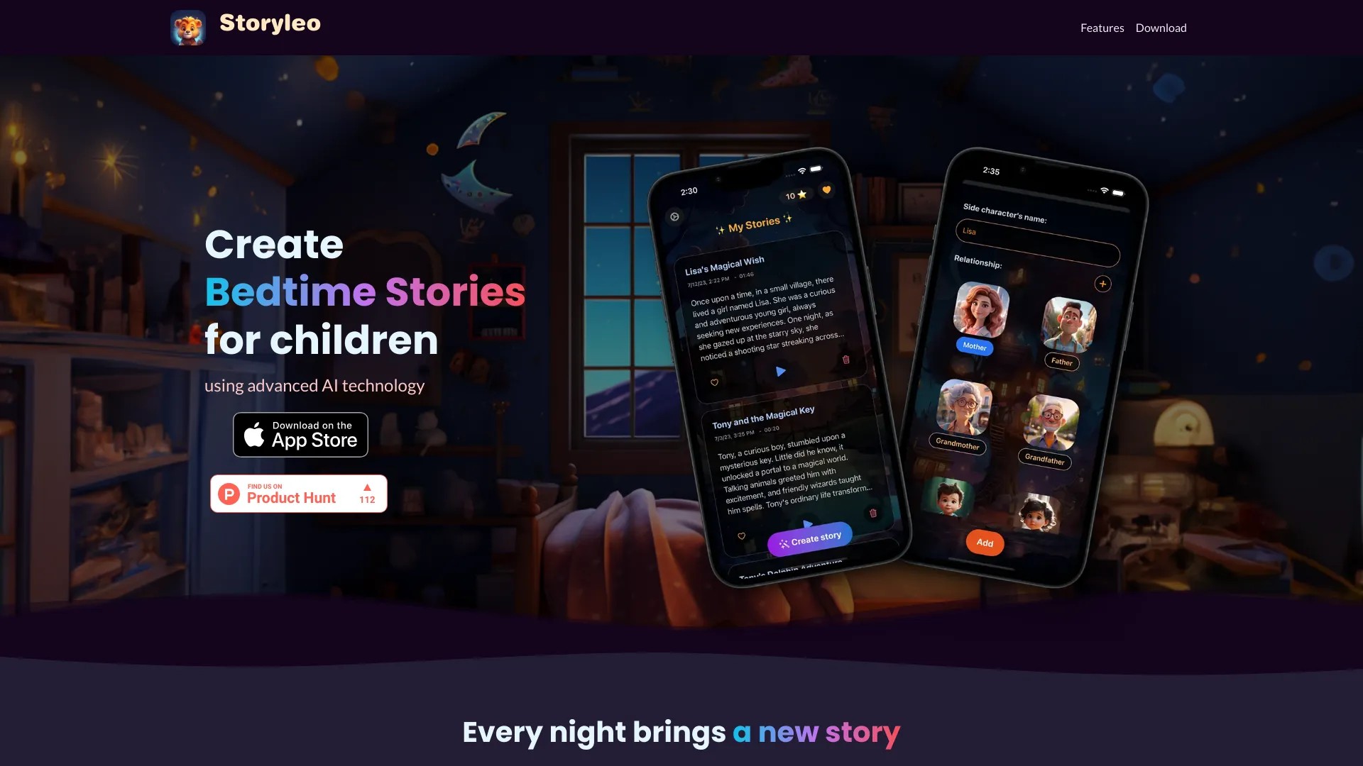 Storyleo: Bedtime Stories AI 截图
