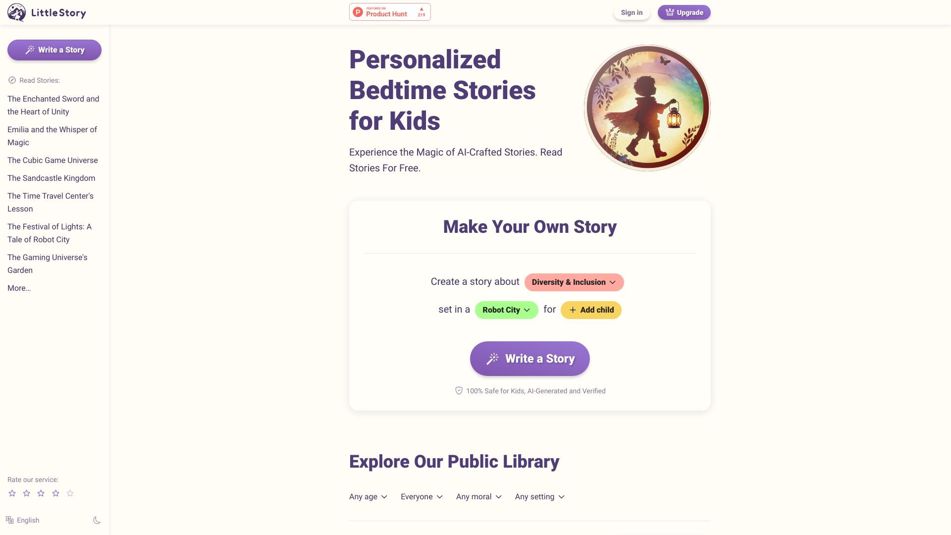 LittleStory.io 截图