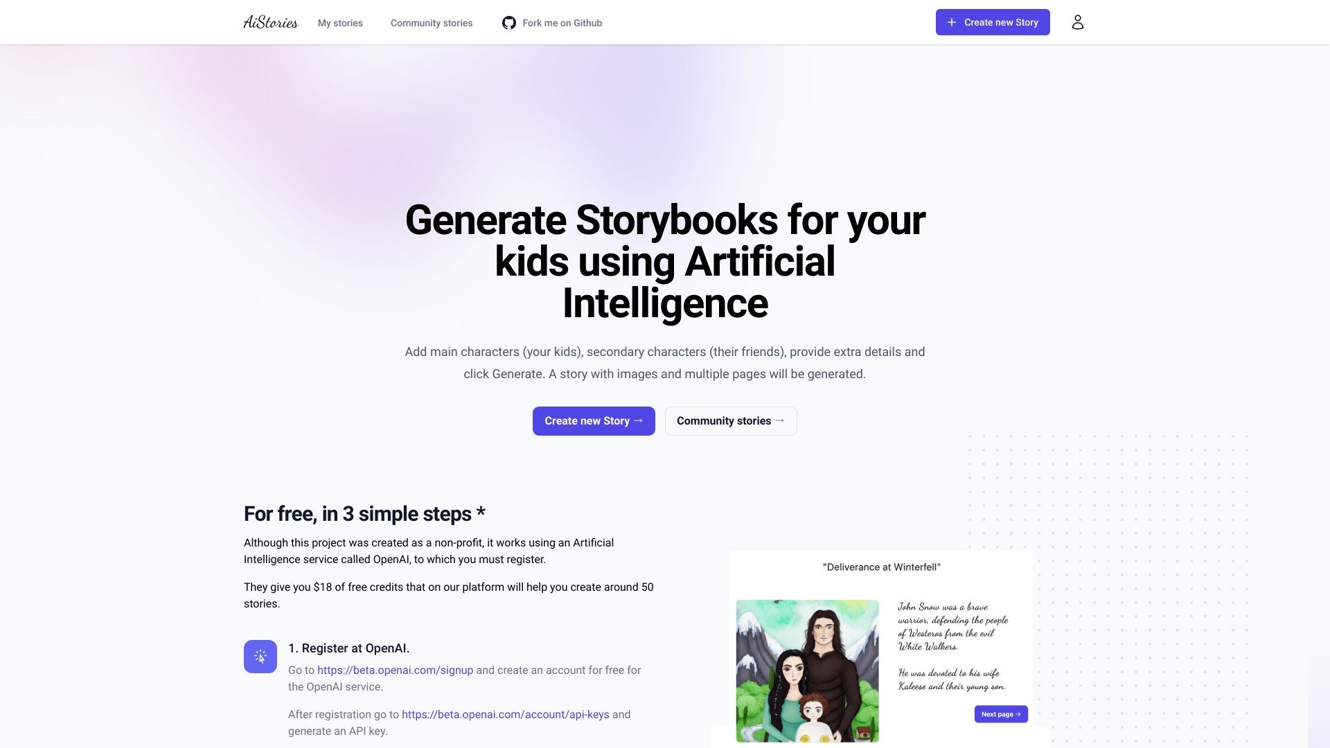 OpenSource Ai Stories Generator 截图