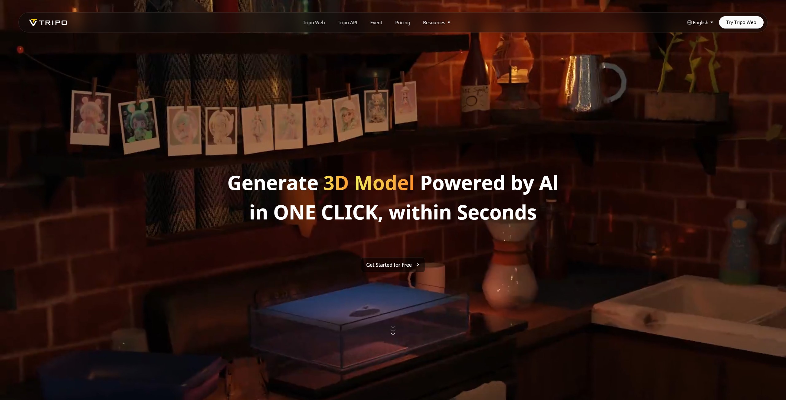Tripo AI 截图