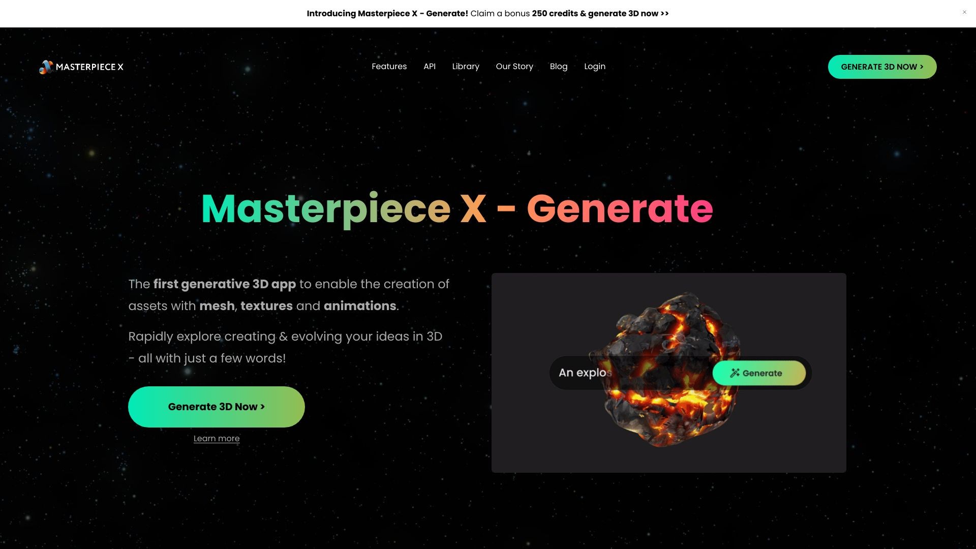 Masterpiece X - Generate 截图