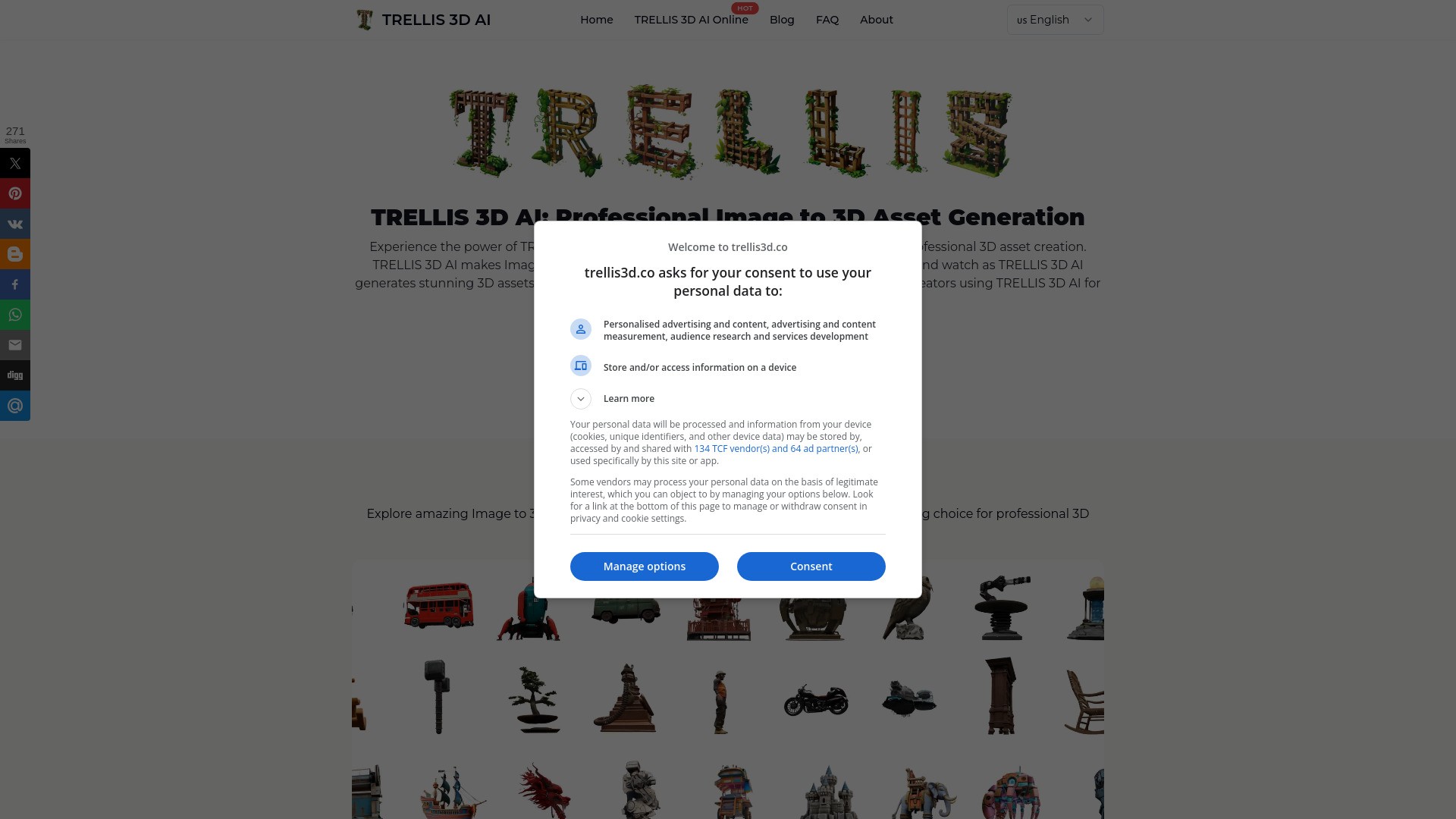 TRELLIS 3D AI 截图