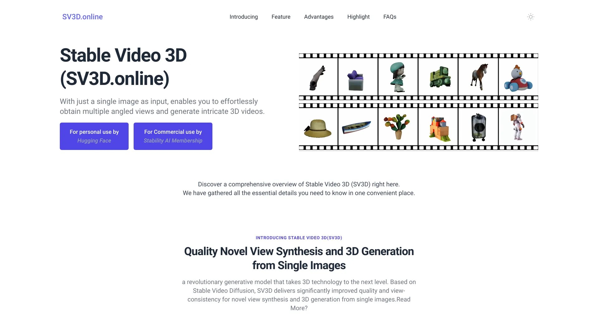 SV3D Online 截图