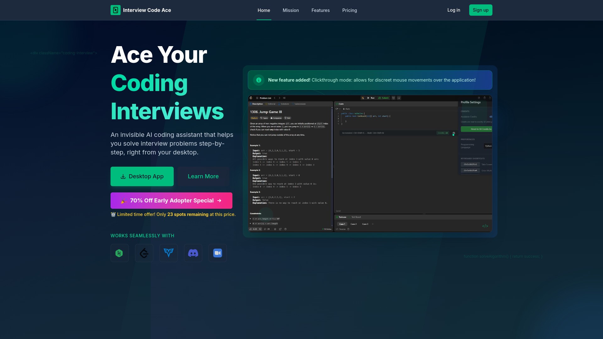 Interview Code Ace 截图