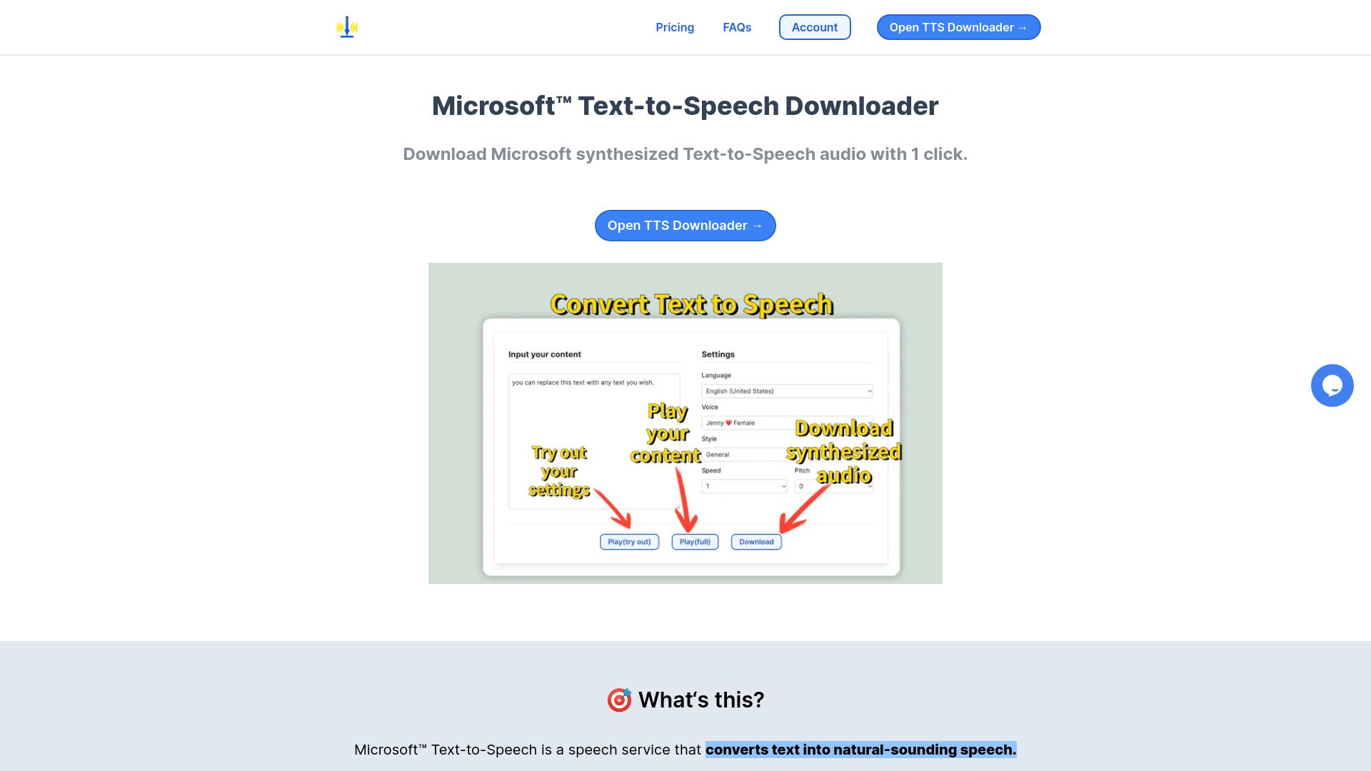 MS Text-to-Speech Downloader 截图