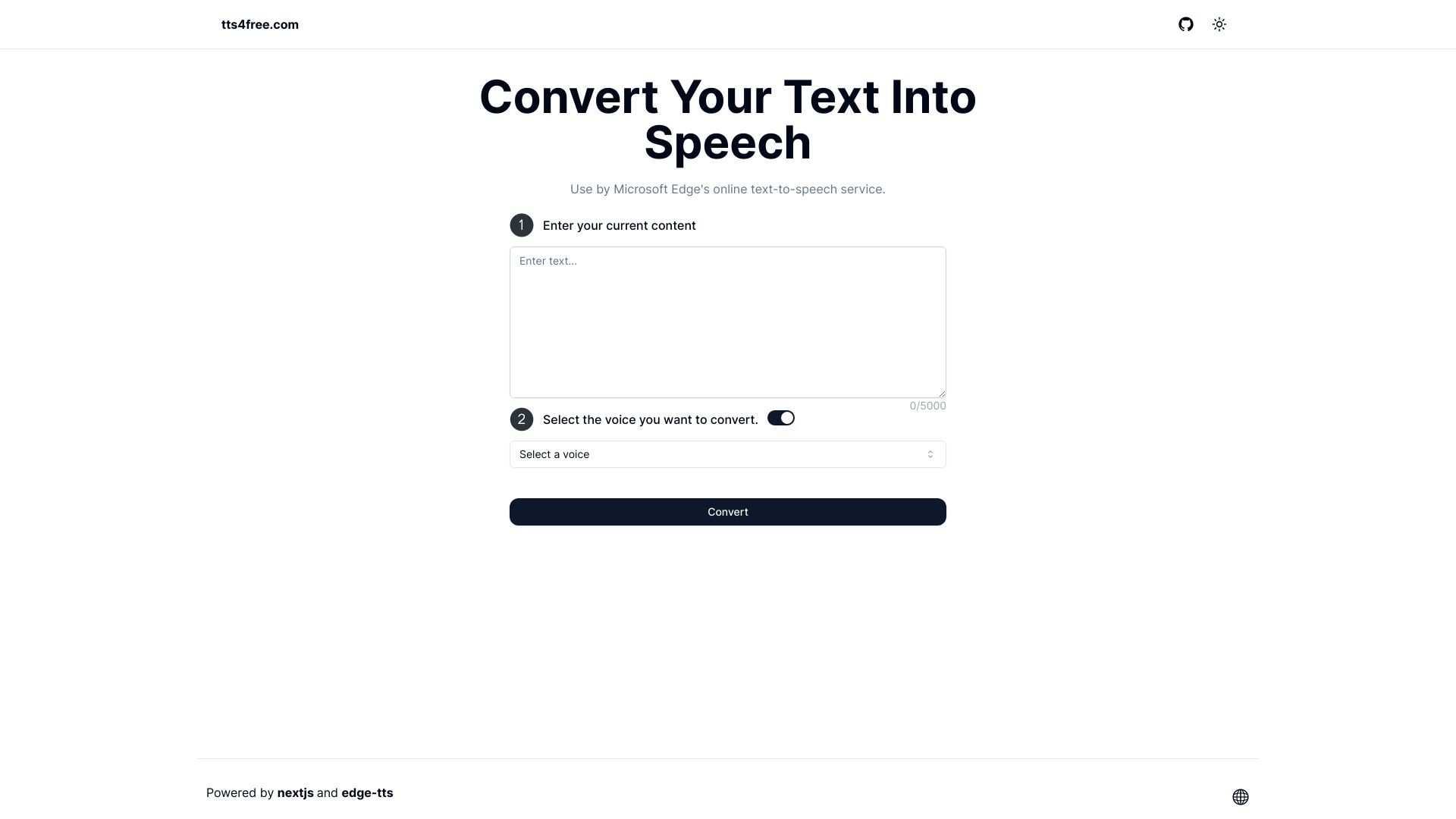 free text Into Speech 截图