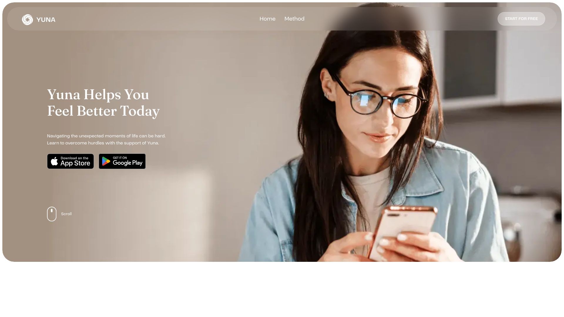 Yuna AI — Your Mental Health Companion 截图